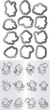 Hampton Art Mama Elephant Clear Stamp & Die Set 4.125"X10.5"-Mini Monkey