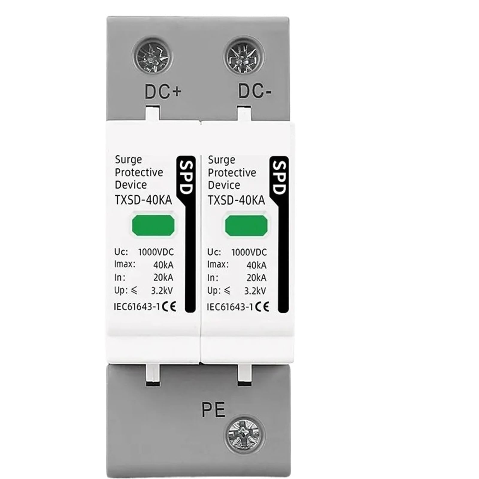 Urządzenie przeciwprzepięciowe DC 600 V 1000 V 2P 20KA 40KA 60KA ochrona przeciwprzepięciowa Solar PV fotowoltaiczna