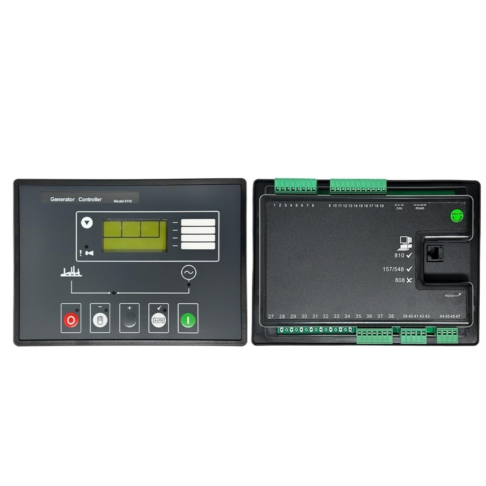 ZXAOMMBEA DSE5110 DSE5120 Generator Controller AMF Auto Start Stop Panel Module Power Diesel Genset Spare