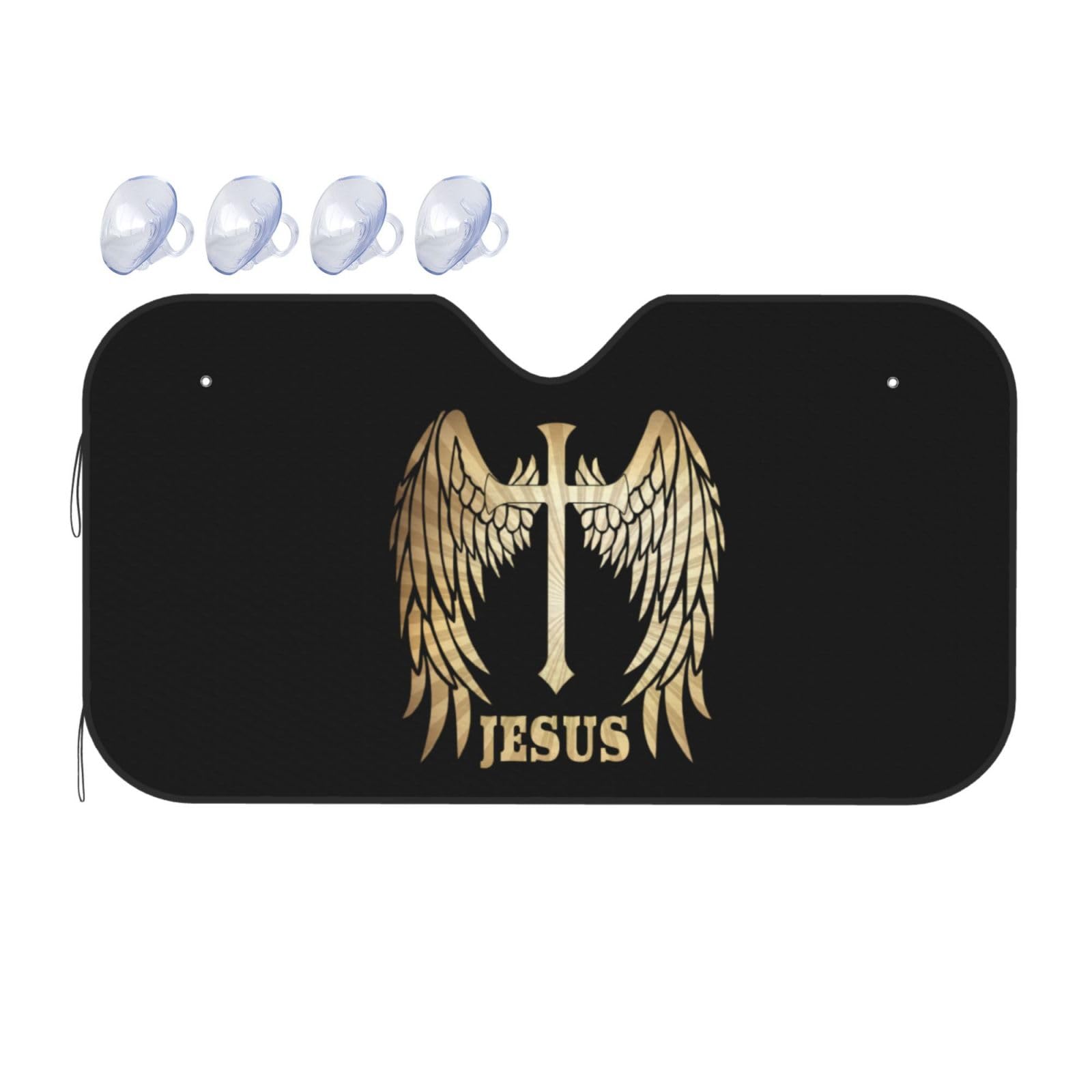 Parasol coche delantero Jesús fe cristianismo protector parabrisas M 2