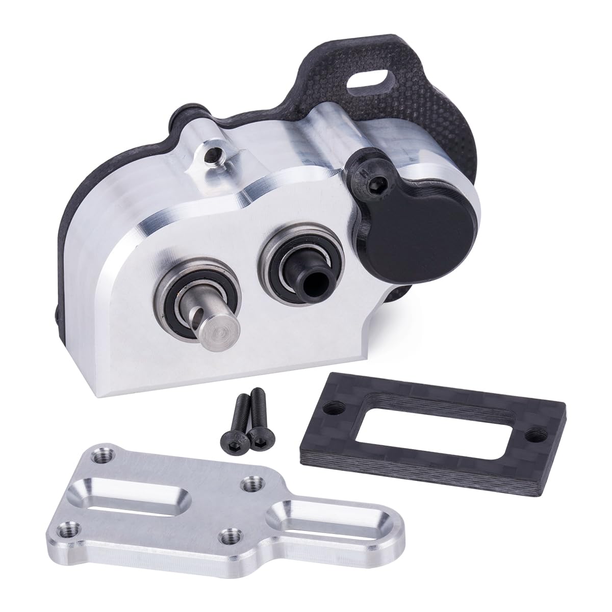 48P Ultralight Portal Transmission Tiny Gearbox with Slipper Pad for 1/10 LCG Chassis Capra SCX10 III