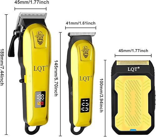 Miniatura 7 de LQT - Cortapelos para hombres profesionales, kits y juegos de recortadora de barba, recortadora de pelo inalámbrica para hombre, afeitadoras