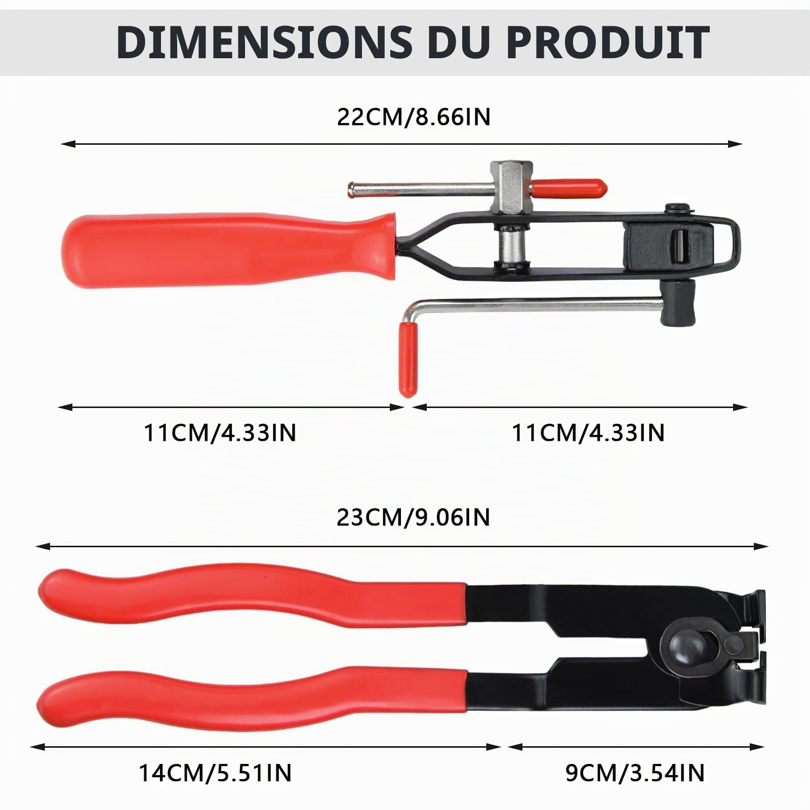 22 pièces pince collier cardan Colliers de gaine CV en acier inoxydable 304 | pour voitures, VTT, soufflet de cardan, tuyaux de carburant et systèmes de refroidissement