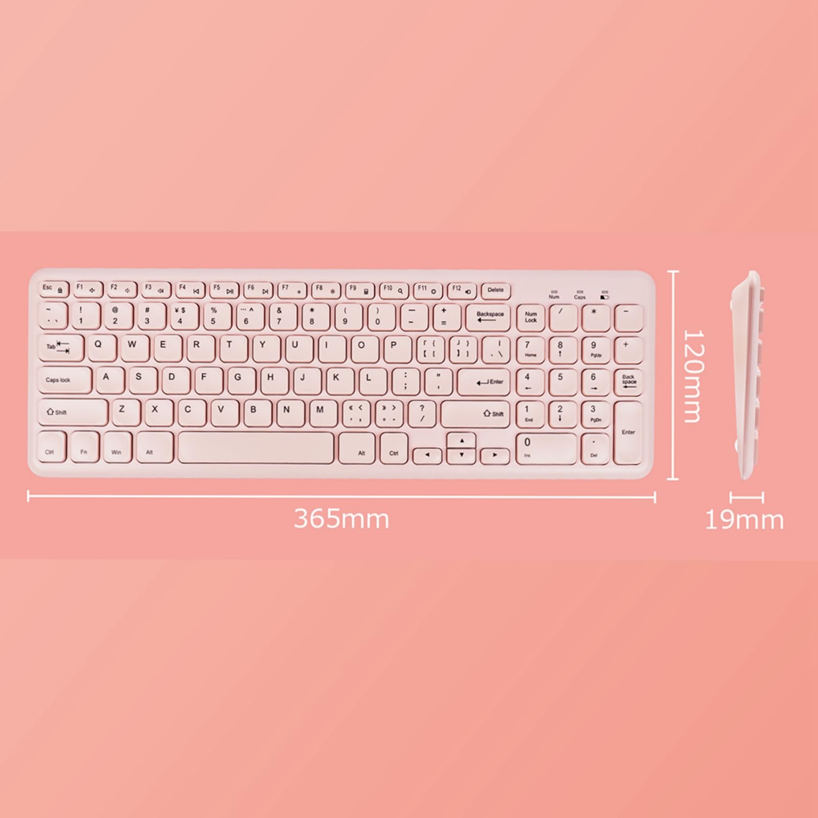 Amazon | ワイヤレスキーボード 2.4G USB 超薄型 96キー 静音 電池式