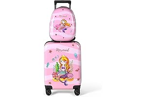 Beautiful Mermaid Suitcase & Backpack Set for Enchanting Adventures