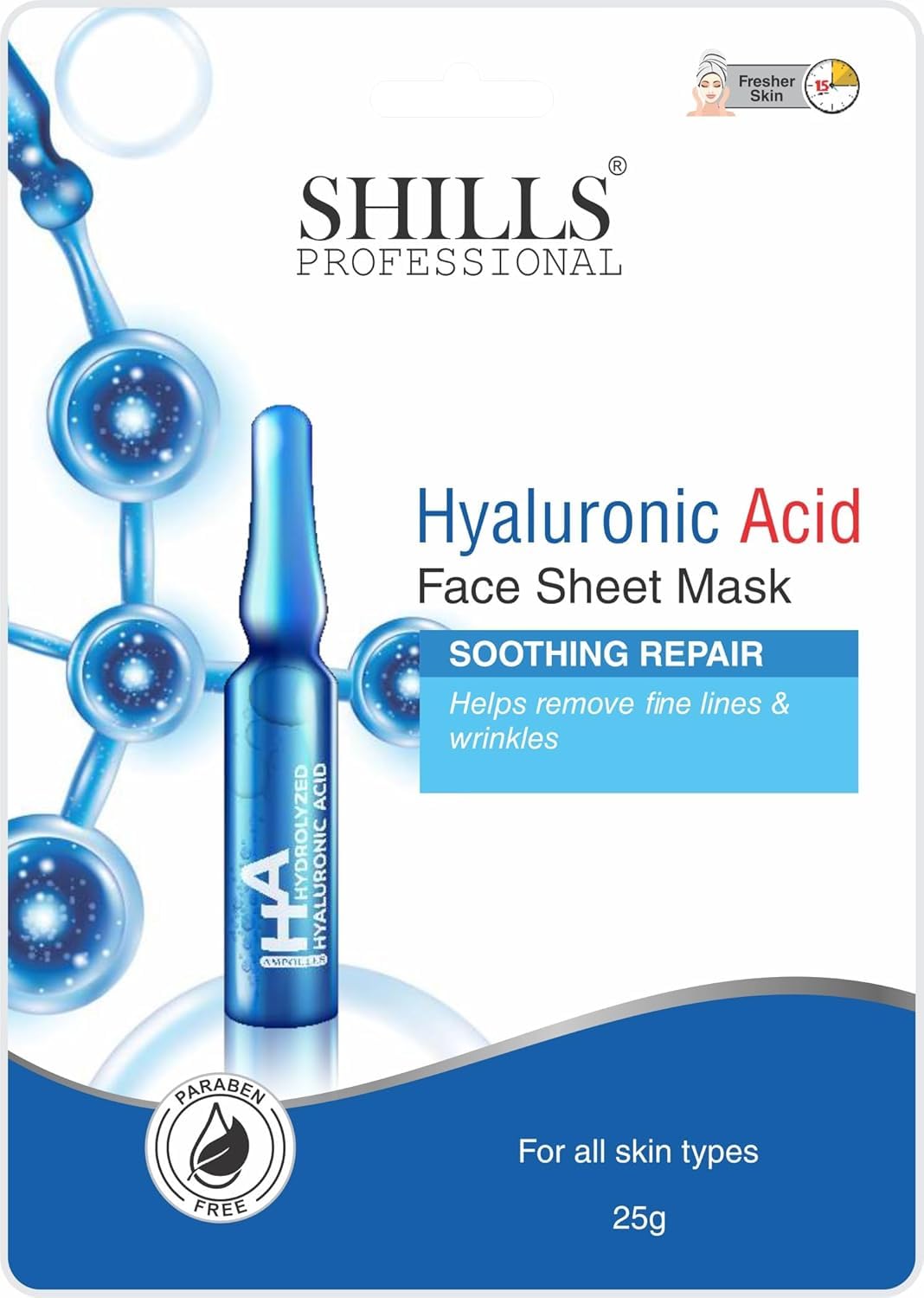 PRATHNA CREATION Face Sheet Mask Set | Variants - Hyaluronic Acid, Rice Water, Lemon, Vitamin C, Papaya | For All Skin Types | Mask Sheet (25 gm each) 3