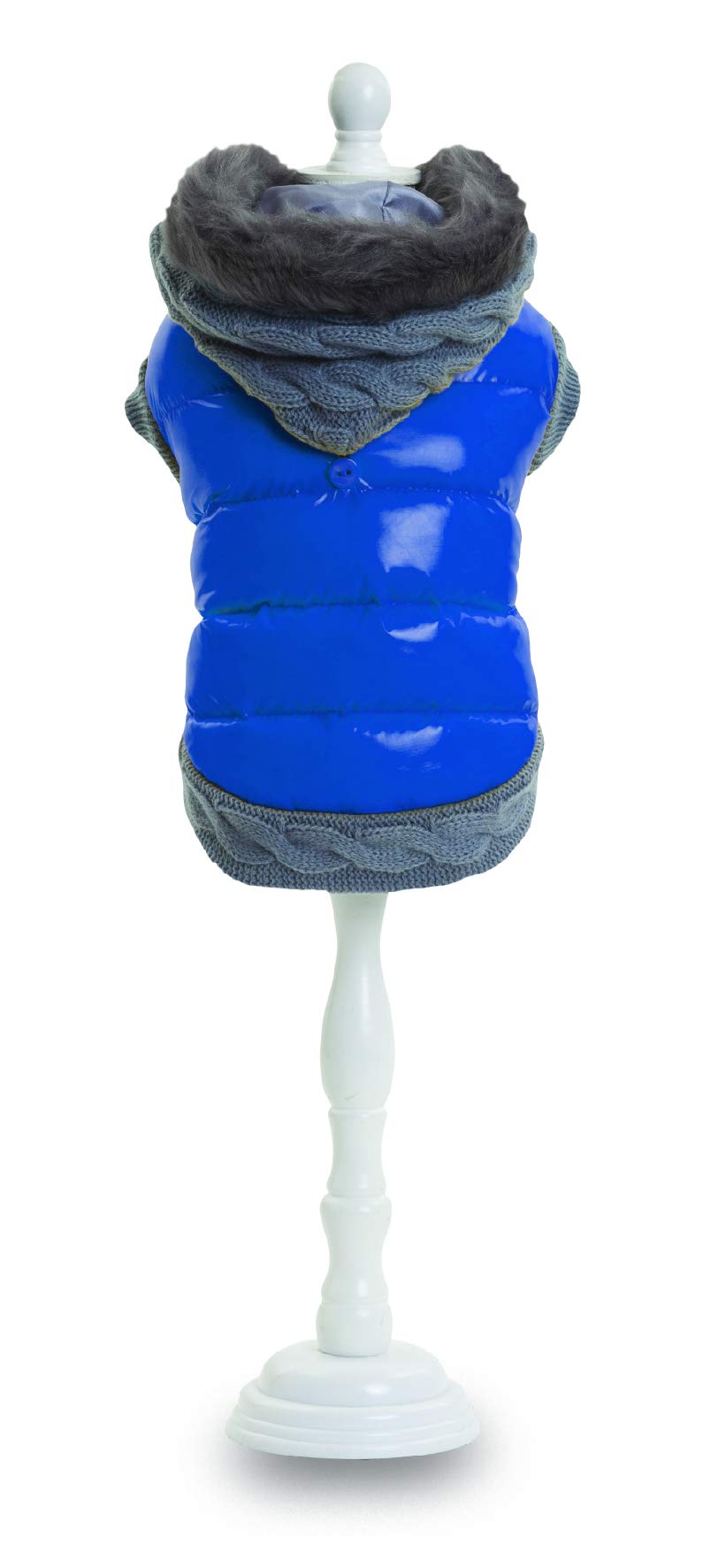 Vêtement pour chien Croci Double Mix Blue chaud et réversible de 20cm