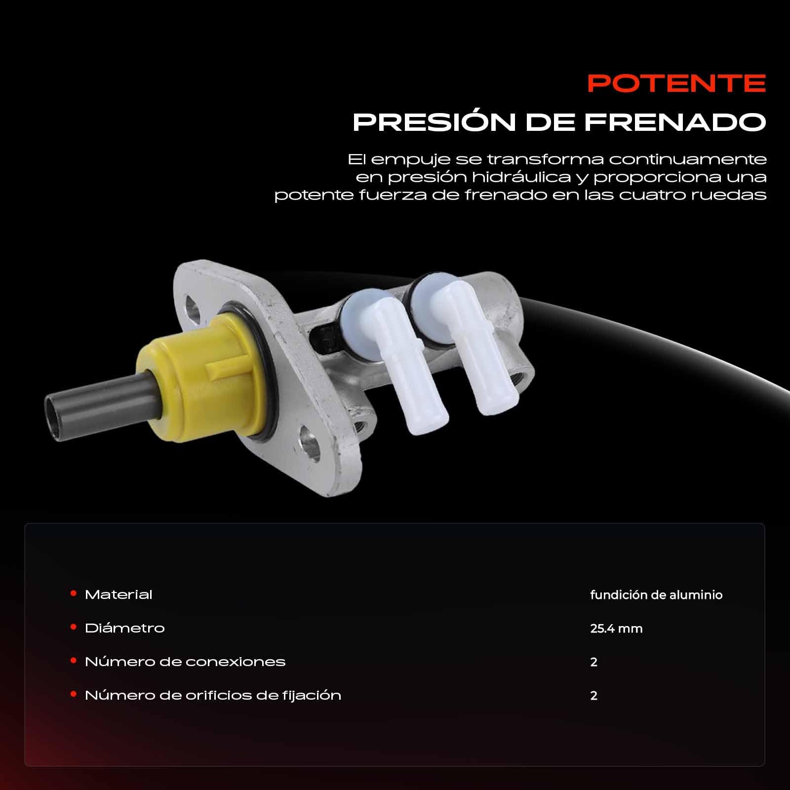 Frankberg Bomba de freno Cilindro de freno Compatible con 100 Bus W631 D 100 Furgoneta W631 D 100 Plataforma/Chasis W631 D Replace# A6314301101,6314301101