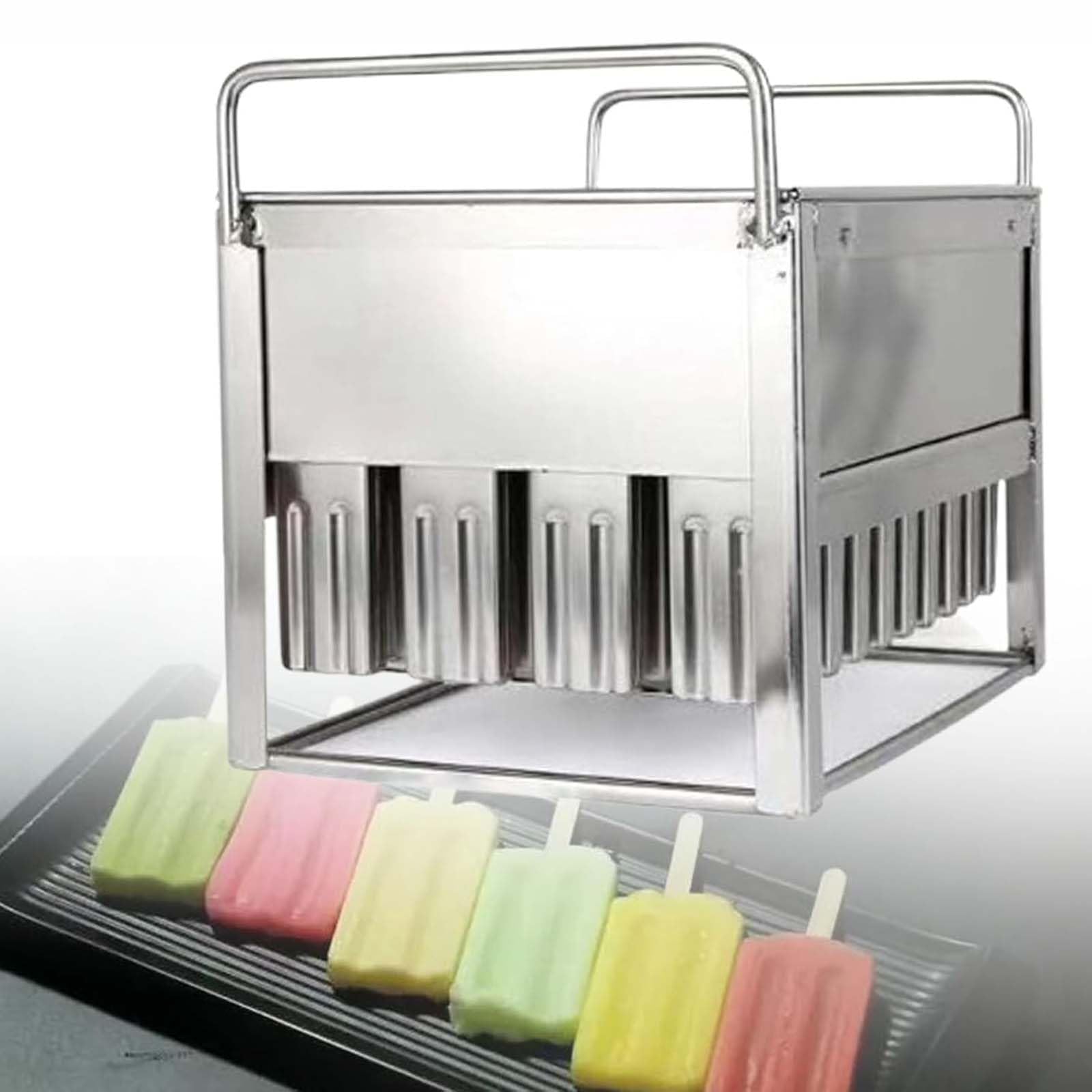 Juego de 40 moldes de acero inoxidable para helados comerciales, para el hogar y tiendas de postres, duradero y fácil de limpiar