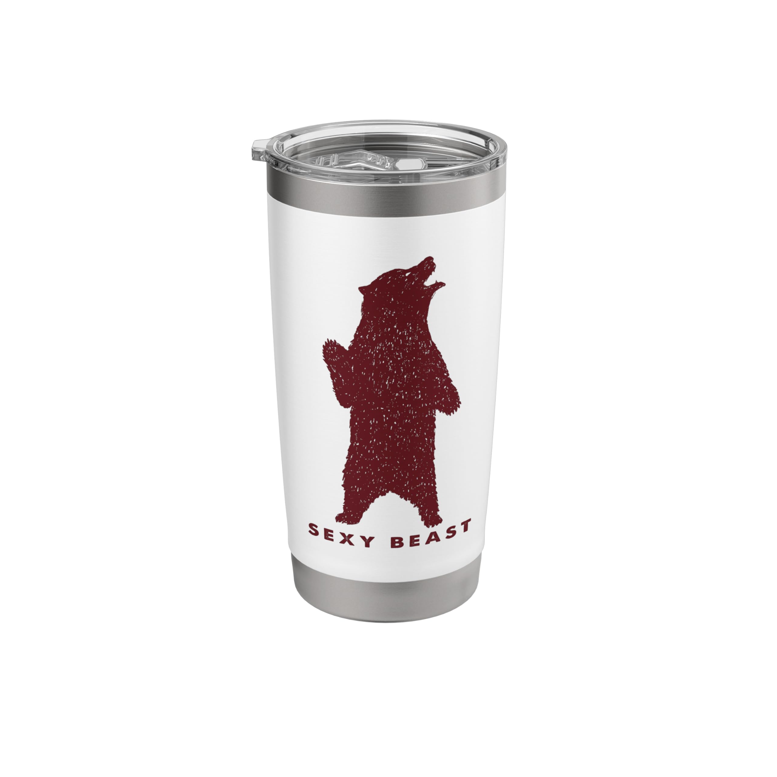 Sexy Beast Red Bear Stainless Steel Insulated Tumbler