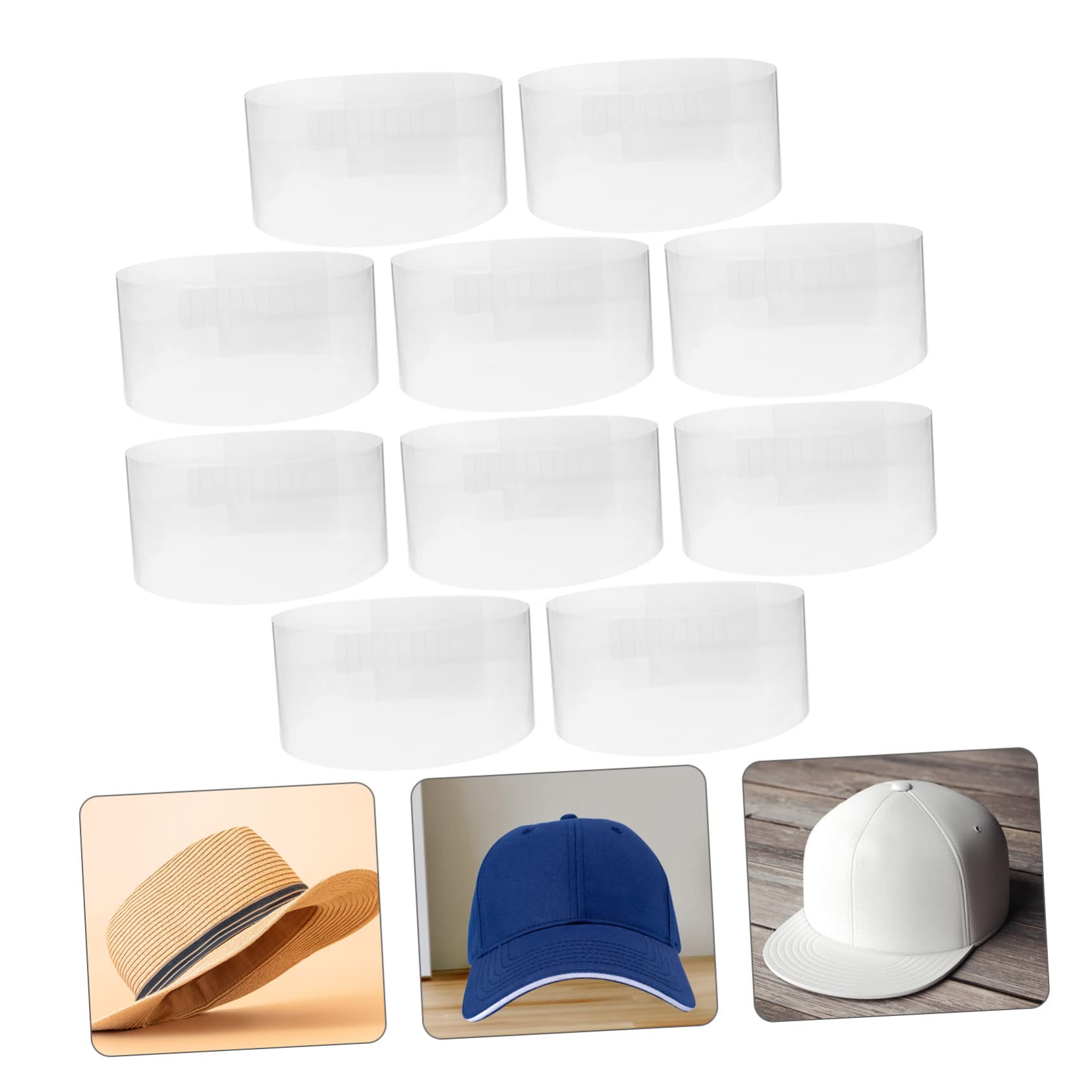 10pezzi Per Regolabili Per Cappello Per Conservazione e Display Sportivi Sole