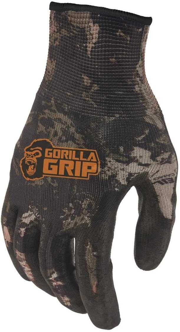 GORILLA GRIP Work Gloves with Grip, All Purpose Gloves for Fishing
