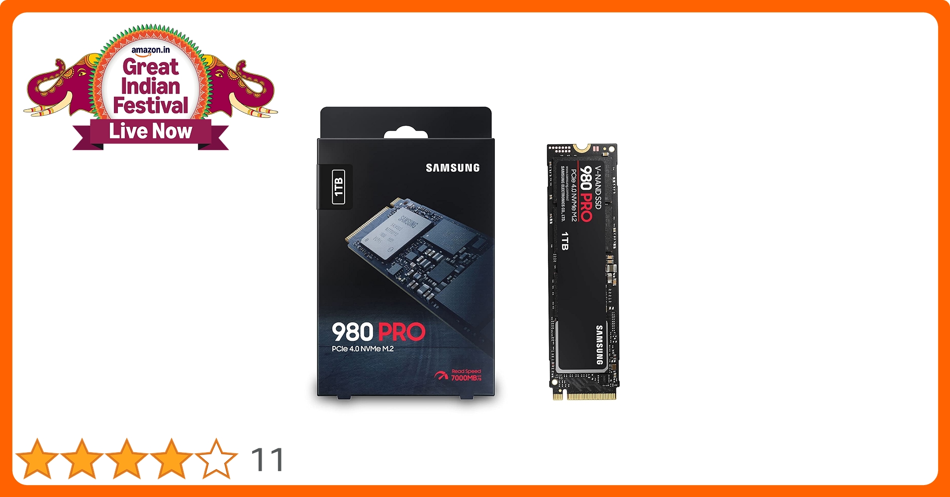 Amazon.in: Buy Samsung 980 PRO 1TB PCIe SSD - 7,000 MB/s 4.0