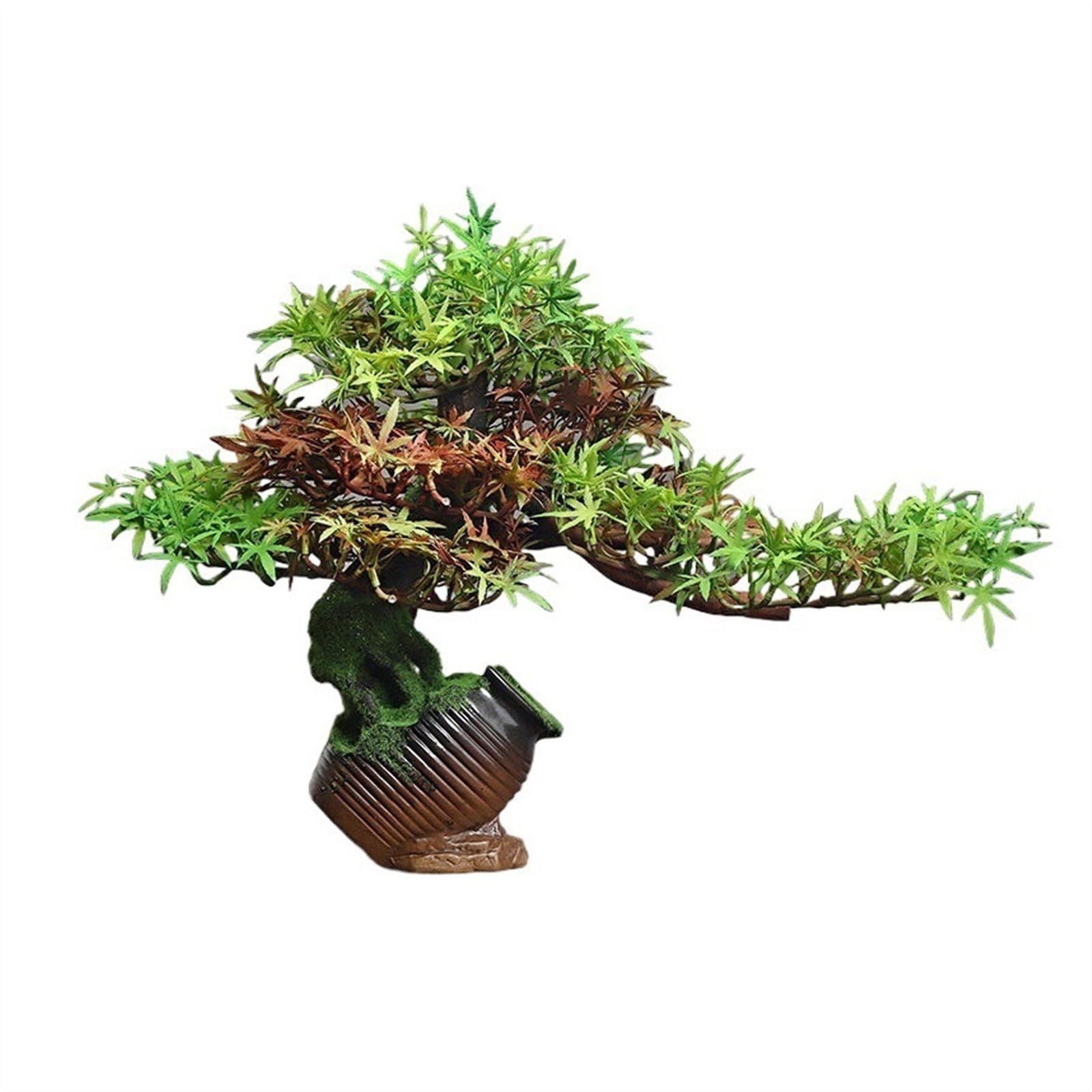 IUokLU Artificial Bonsai Tree Simulation Tree Bonsai Greenery Ornaments Indoor Entryway Bocage Decoration Artificial Potted Plants Landscape Artificial Tree
