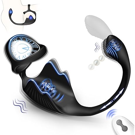 YOLOSEKS Prostate Massager: Vibrating Anal Plug with Cock Ring and Mini Bullet Stimulator