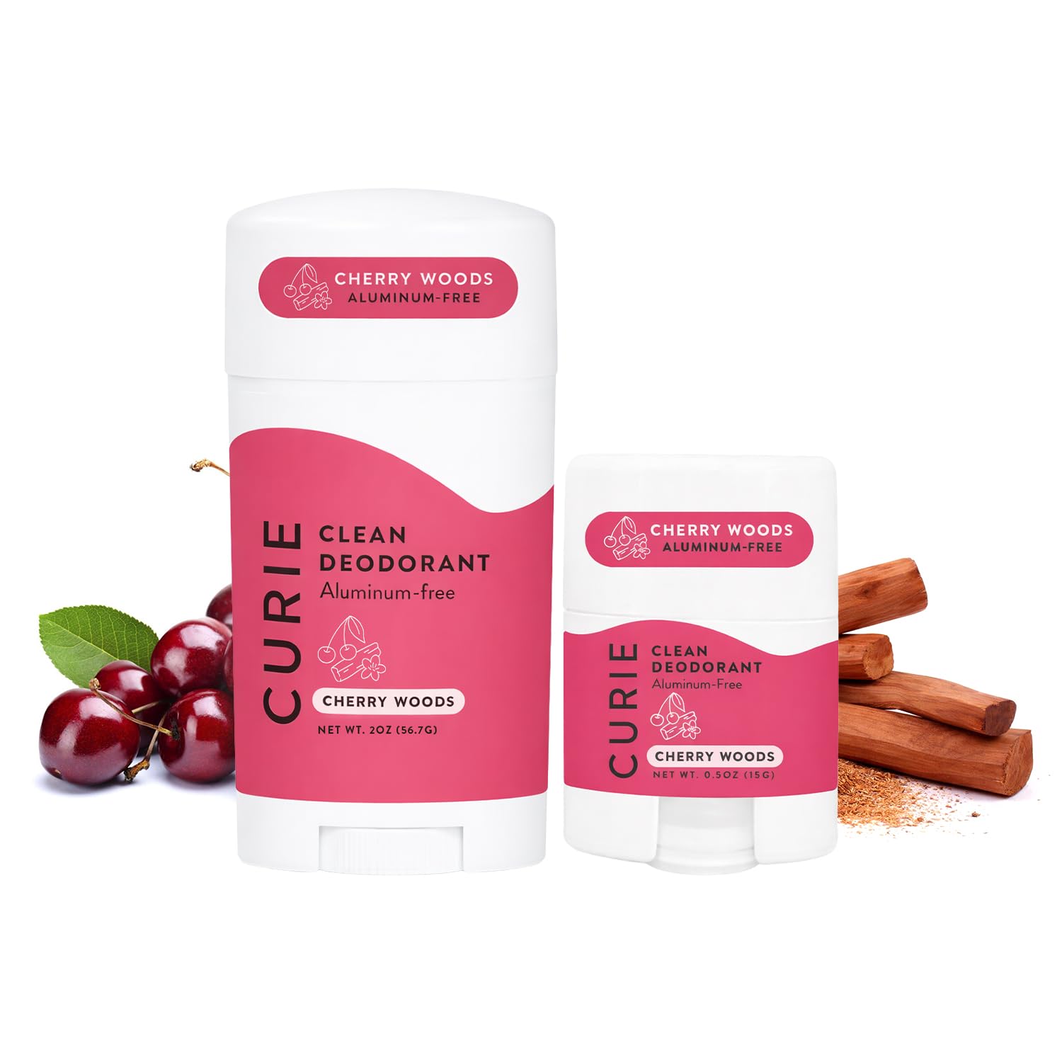 Amazon.com : Curie Natural Deodorant Aluminum Free - Cherry Woods