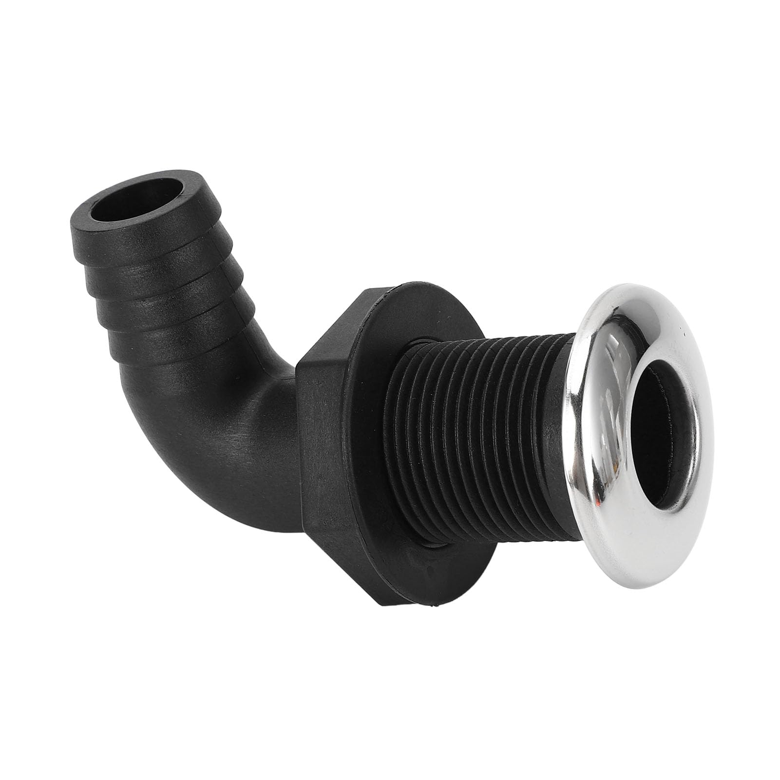 TYTOGE25mm Thru Hull Fitting Nylon Impact Resistance Leakproof Long Lasting Use Thru Hull Connection for Boats