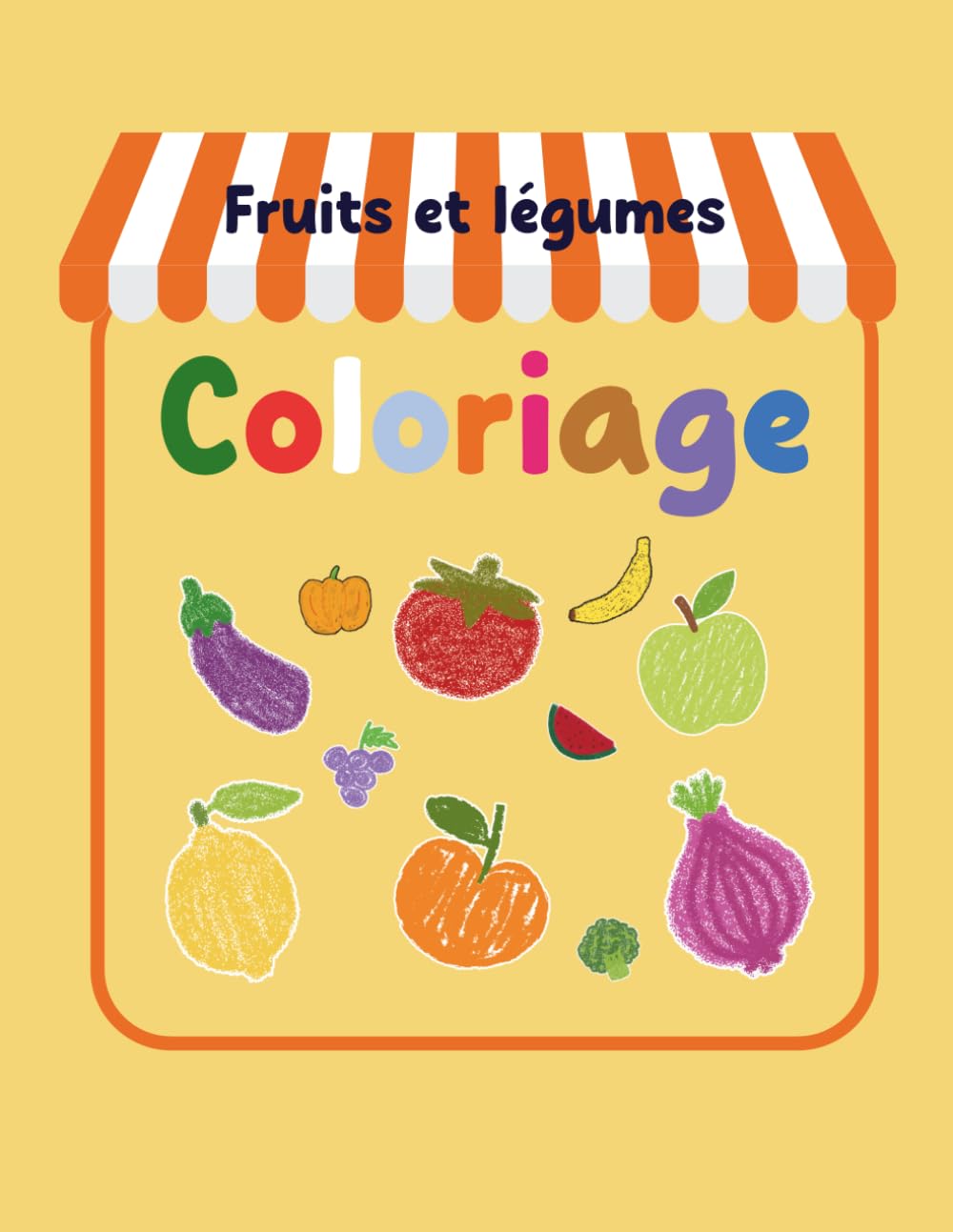Livre de Coloriage fruits et légumes