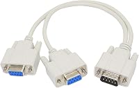 KANGPING 30cm DB9 Y Elosztó Kábel - 1 Apa 2 Anya RS232 Soros Adapter - PC, Ipari Műszerek, Set-Top Box Csatlakoztatásához - Tartós Kivitel 1