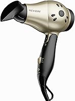 Revlon 1875W Compact Travel Hair Dryer Folding Handle Dual Voltage Ionic Anti-Frizz