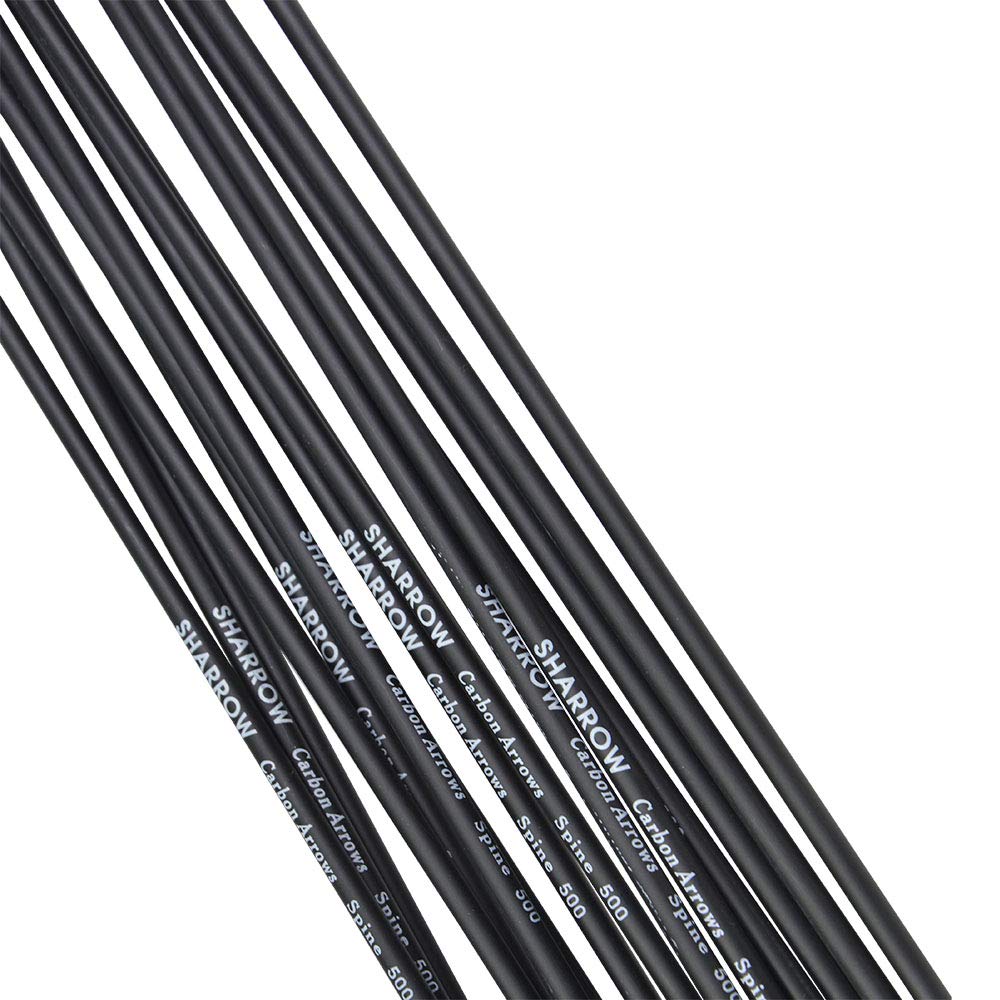 REAWOW 31 Pouces Flèche de Carbone 12pcs de Tir à l'arc Flèches de Chasse avec 4 Les Plues