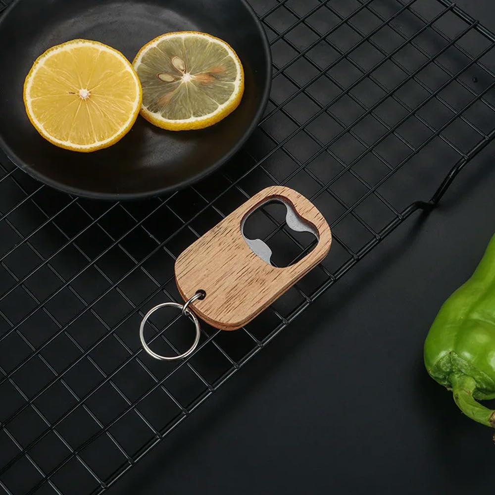 50/20/10 Uds abridor de Botellas Cerveza Vino abridores de Zumo Llavero de Madera de Acero Inoxidable Regalo Creativo Utensilios de Cocina para el hogar