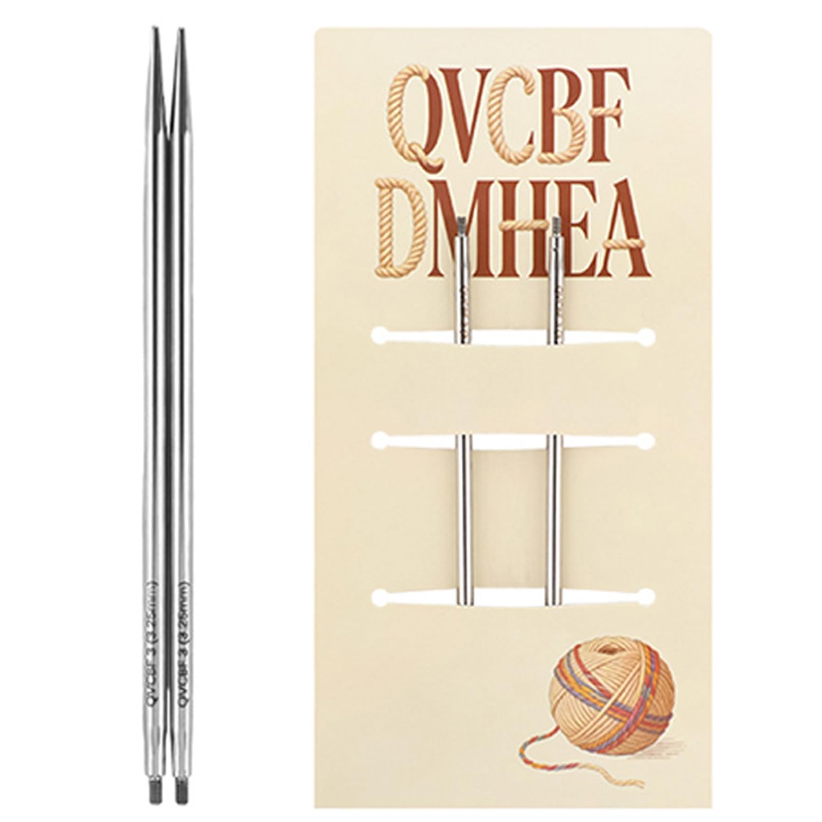 Removable Hollow Circular Needle 10CM Stainless Steel Circular Knitting Needle for Crocheting Weaving Sweater Yarn Craft Knitting Probes