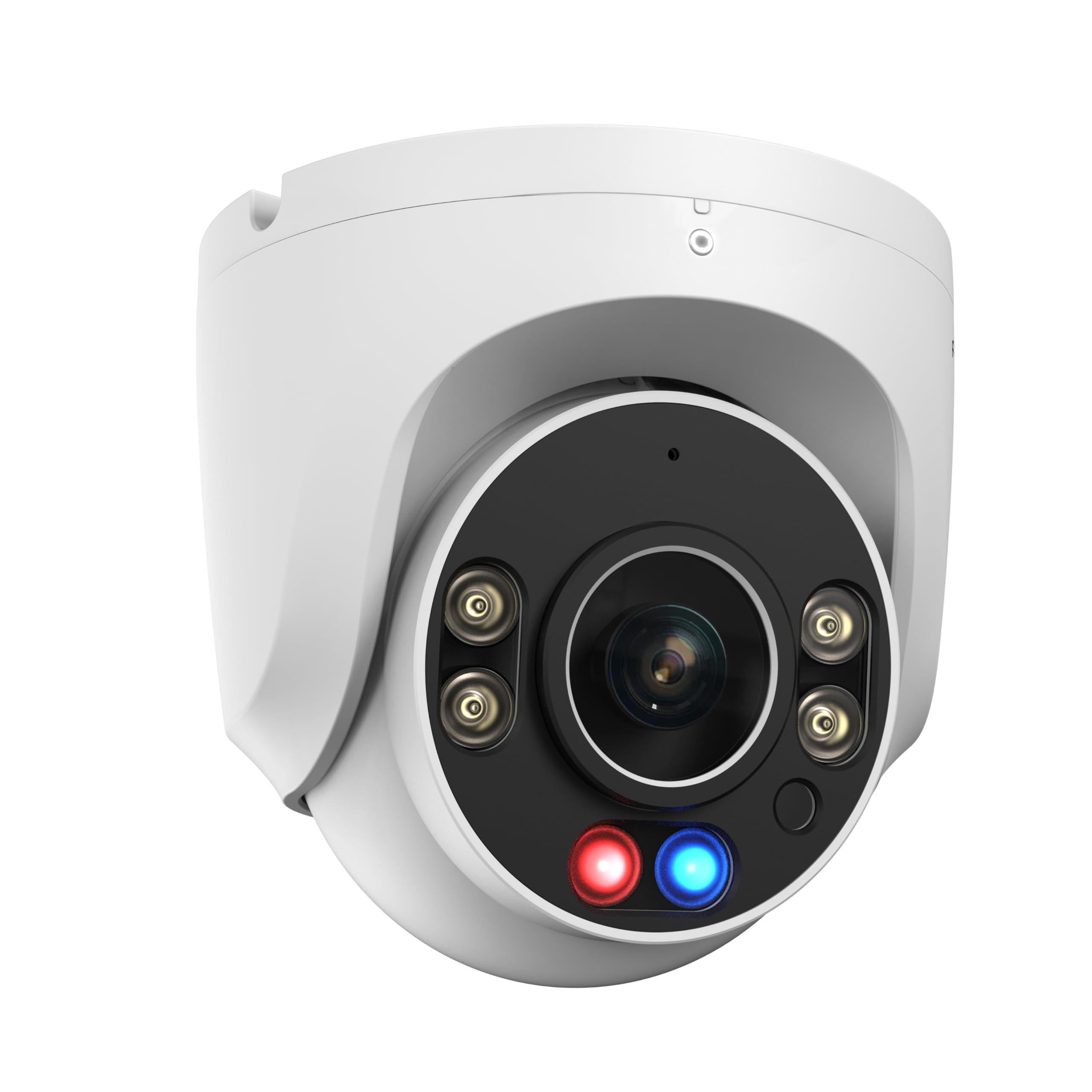 FOSCAM W5EP PoE-Kamera für den Außenbereich (IP66), Ultra HD 3K (5,0 Megapixel), WDR, 108 ° Blickwinkel, Farb-Nachtsicht + IR, Zwei-Wege-Audio, integrierte LED und Alarmsirene