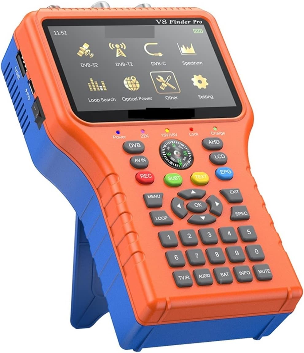 Digital Satellite Meter Finder V8 Finder Pro Satellite Signal Finder DVBS2X/S2/S/T2