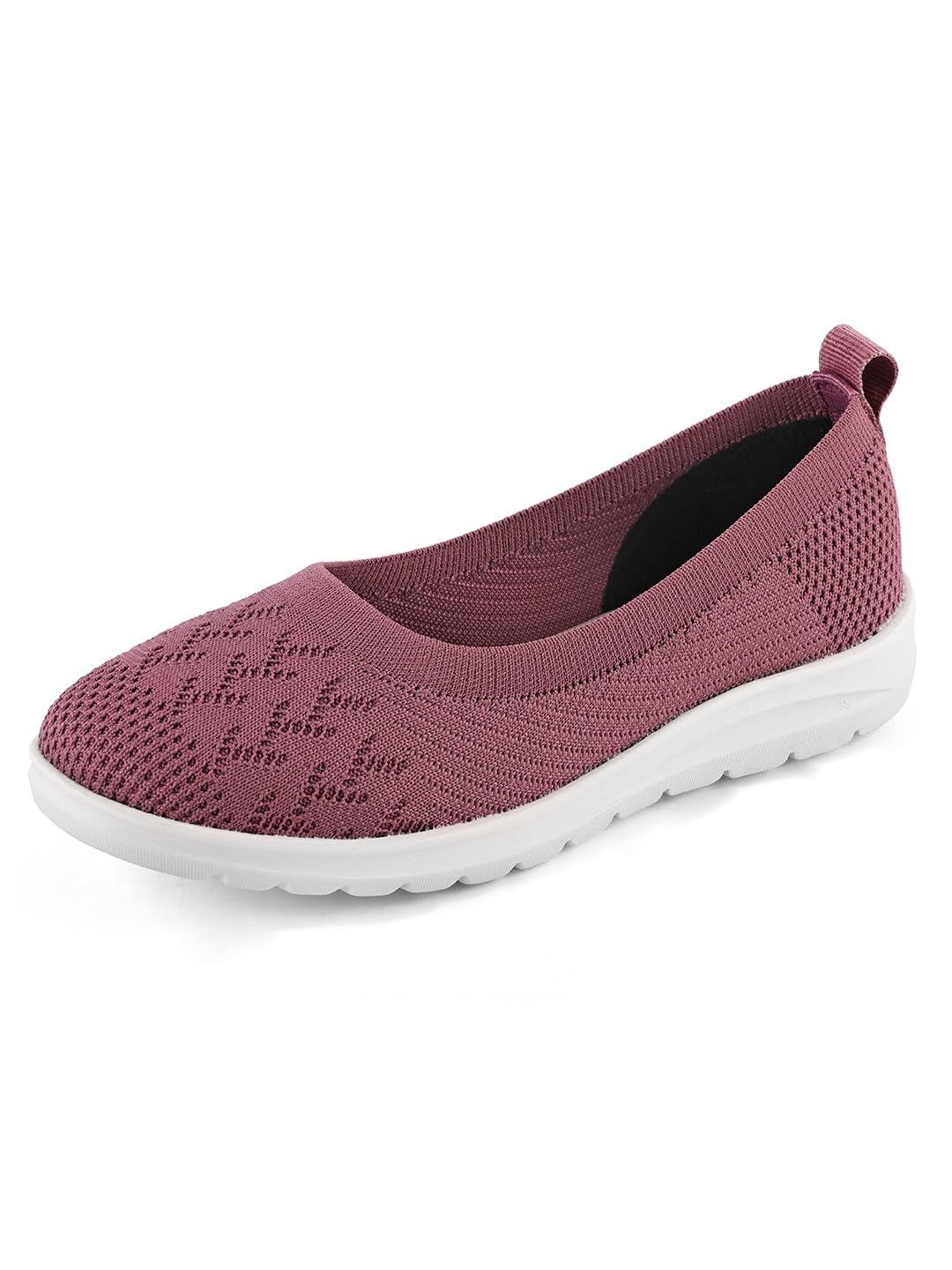 LaSancy Womens Slip-Ons Light-Weight, Breathable, Comfortable Knit Ballerinas | Active, Walking, Gym, Office, Athleisure Casual Bellies Shoes | Soft Cushioned Footbed with Anti-Skid Sole | Lavender (B0CL3L4KV5) Amazon Price History, Amazon Price Tracker