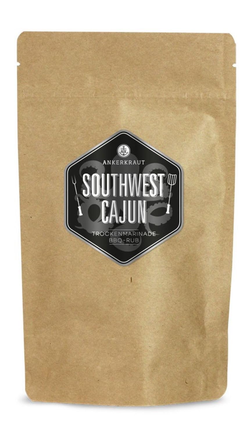 Ankerkraut Cajun Gewürzmischung, BBQ Rub Gewürzmischung zum Zubereiten von Gumbos und Jambalaya Gerichten, 250g im Beutel