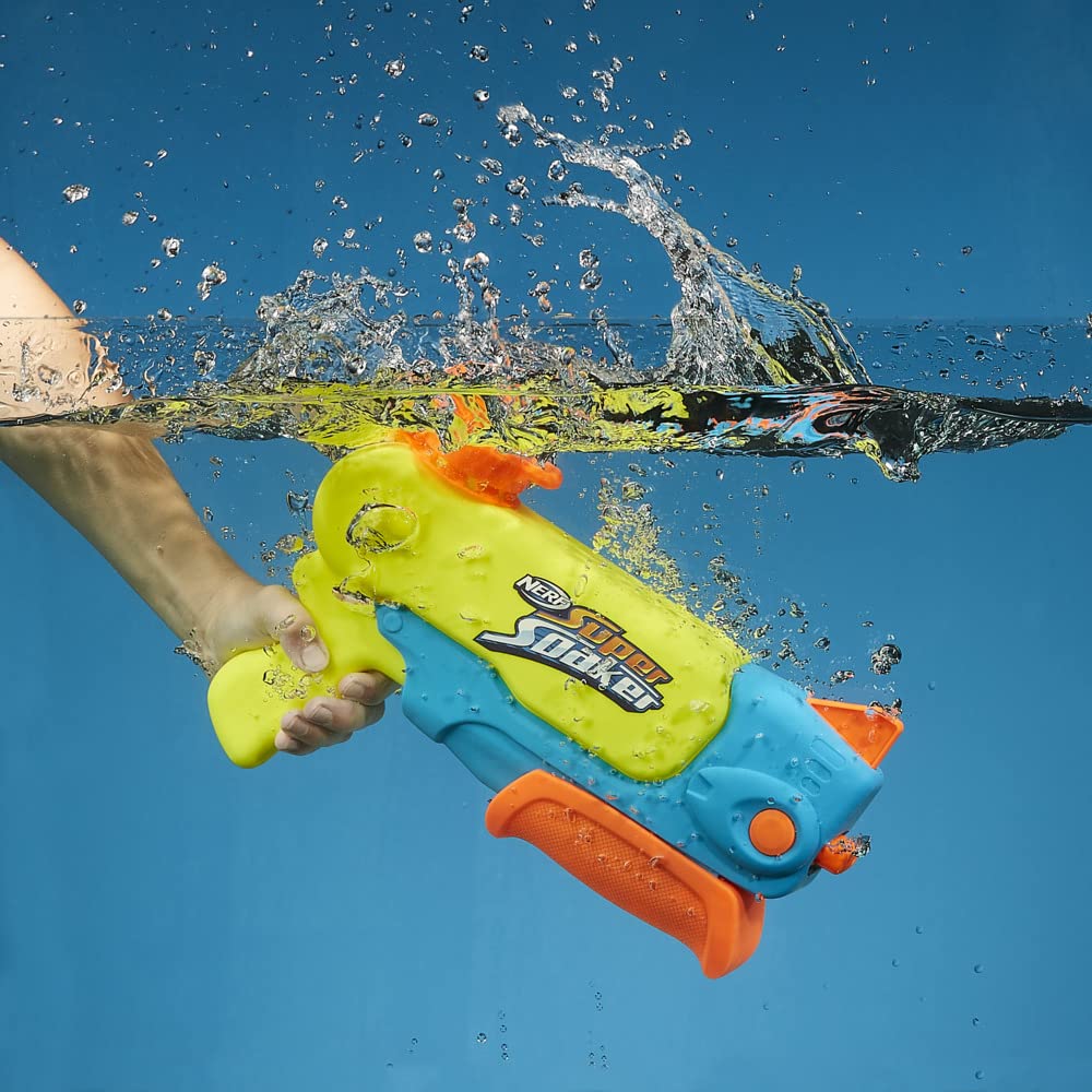 Hasbro Nerf Super Soaker Wave Spray, Blaster Giocattolo ad Acqua con Beccuccio Mobile, per Bambini e Bambine dai 6 Anni in Su, Serbatoio da 887 ml Facile da Riempire, Multicolore (Confezione da 2)