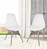 Beyaz Eames Sandalye - 2 Adet - Cafe Balkon Mutfak Sandalyesi