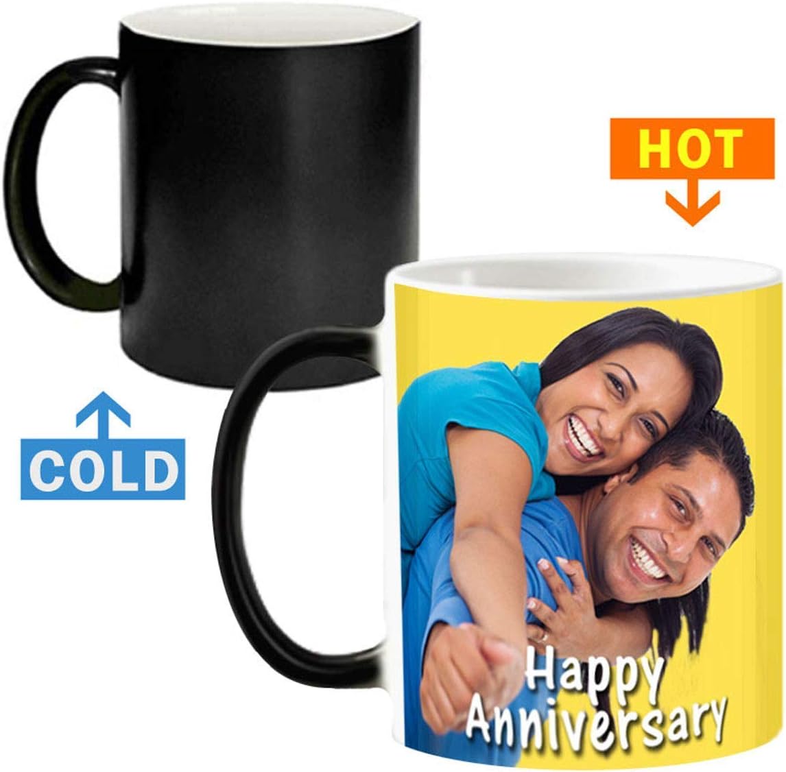 My Cool Step Ceramic Changing Magic Personalized Photo Mug, 320ml, Multicolour