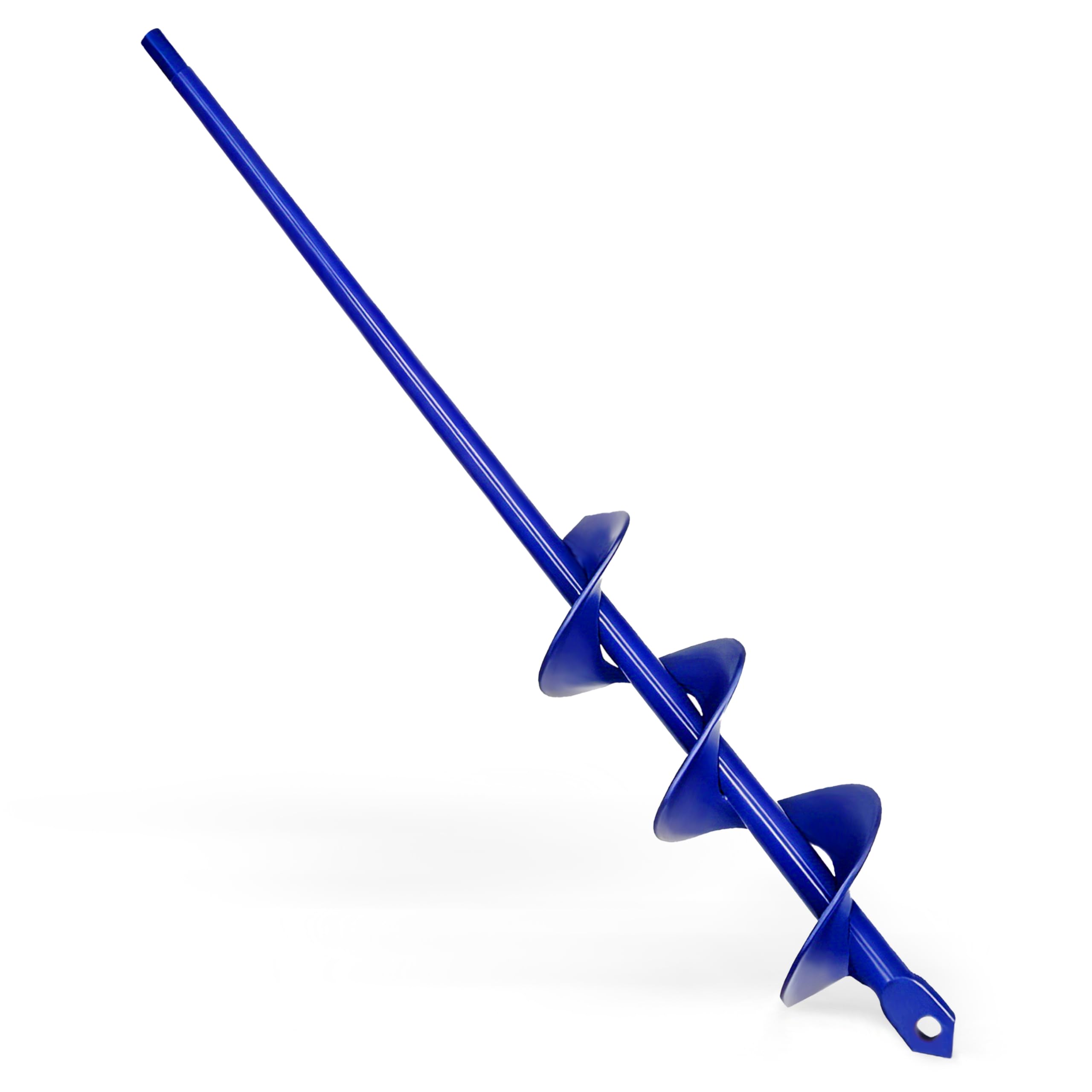 Garden Auger Drill Bit - 40x420mm Blue-Violet Spiral Planting Auger for Hex Driver Drill, Garden Post Hole Digger for Planting Bulbs Seedlings
