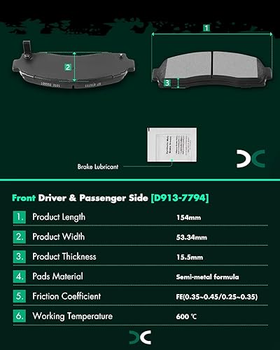 Vista 591 de SCITOO - Juego de pastillas de freno de cerámica
