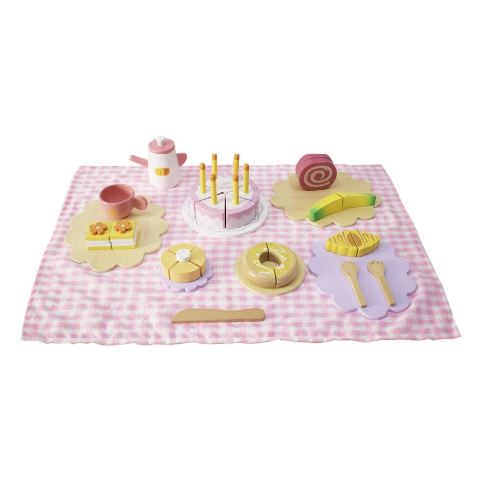 predolo Juguete de Cortar Alimentos para Cortar Colores Brillantes Set de Alimentos para Bordes Lisos Preescolares , Set Postres