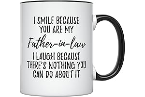 YouNique Designs: Hilarious Father-in-Law Coffee Mug for Unforgettable Christmas Gift