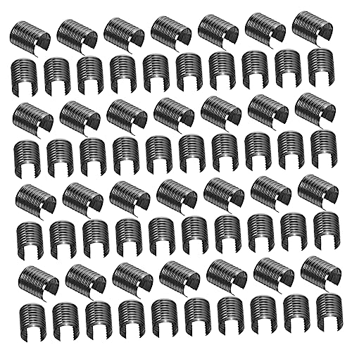 Operitacx Folding Leather Rope Clip Tassel Tail Clip Metal Fastener for Rope Tassel Clamps Hooks Lanyard Hook DIY Necklace Jewelry Making