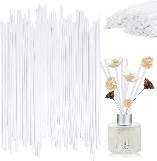 WDZGX Batonnets Diffuseur Parfum Diffuseur Batonnets 4x400mm 100Pcs Baguette pour Parfum Diffuseur pour Huile Essentielle Dans Maison Bureau Hôtel SPA (40cm-100pcs Blanco)