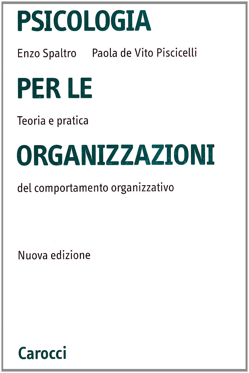 Psicologia Per Le Organizzazioni - 4