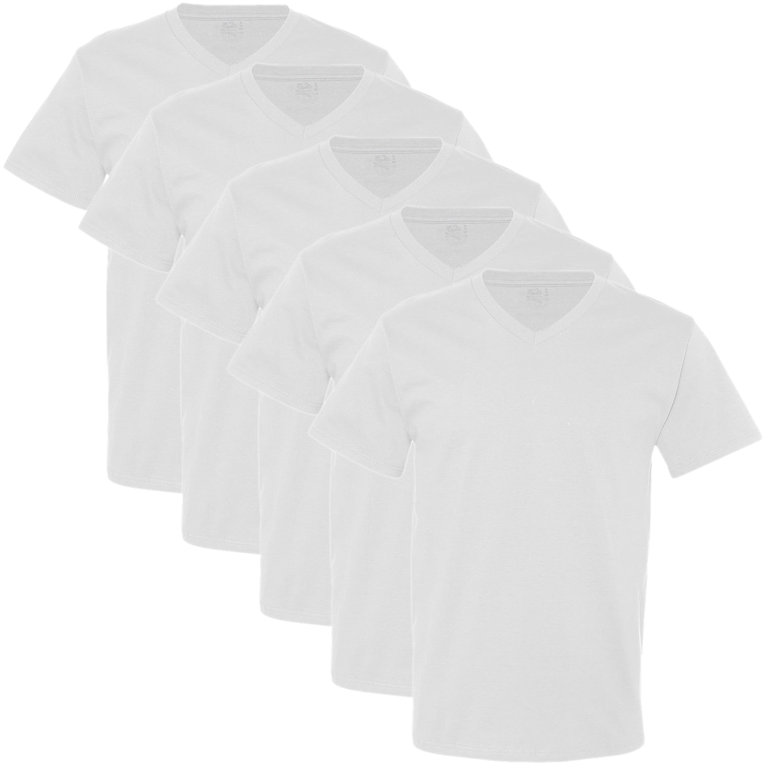 Fruit of the Loom Men's V-Neck Tee (Pack of 5)