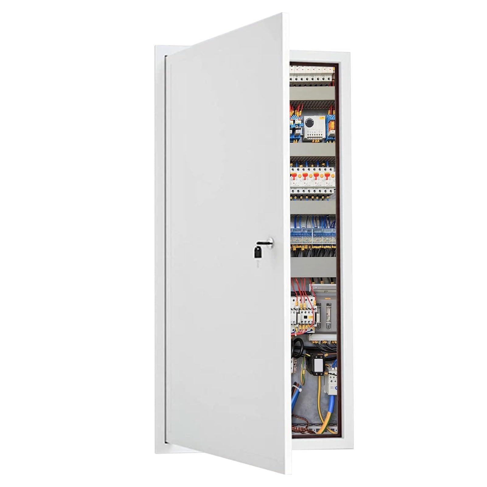 Sxbhdm One Color White Fire Rated Metal Access Panel, Flush Fit Inspection Door Revision Hatch Flap For Plasterboard Drywall Wall & Bathroom, Multi-Size 510X920mm, 760X1200mm(20X32in/51X81cm)