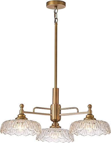 Miniatura 15 de HDDFL Candelabros Lámpara Colgante Accesorio de Luz Vintage Accesorios de Iluminación Colgante 3 Luces Candelabro Latón Mate Cocina Lámpara Colgante