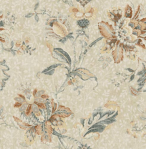 Blooming Jacobean Wallpaper In Soft Neutral Rn70912 From Wallquest #TOP8
