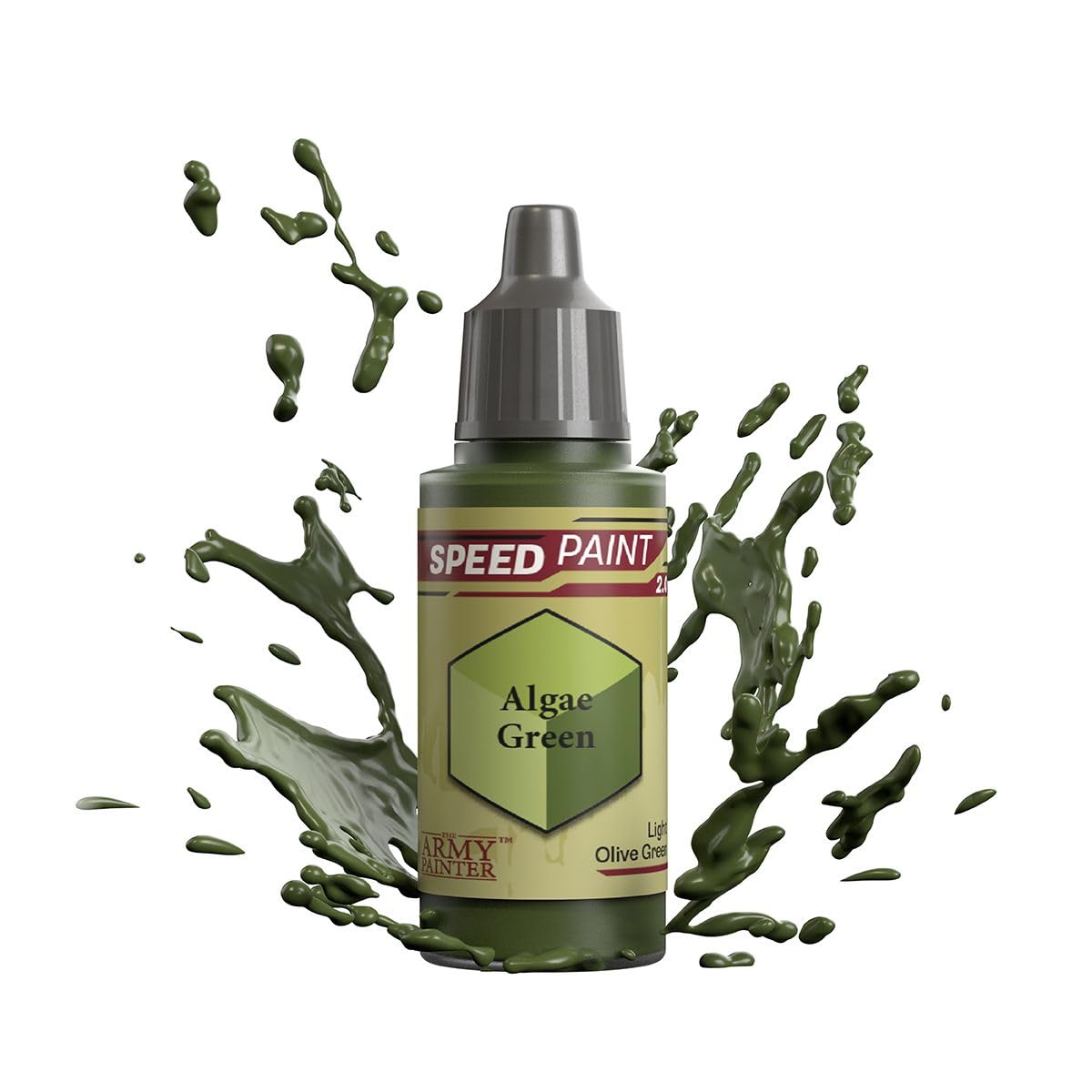 The Army Painter Speedpaint 2.0 Algae Green, Single Acrylic Non Toxic Paint, One-coat Contrast Painting Soloution for Fantasy Tabletop Miniatures, 18ml
