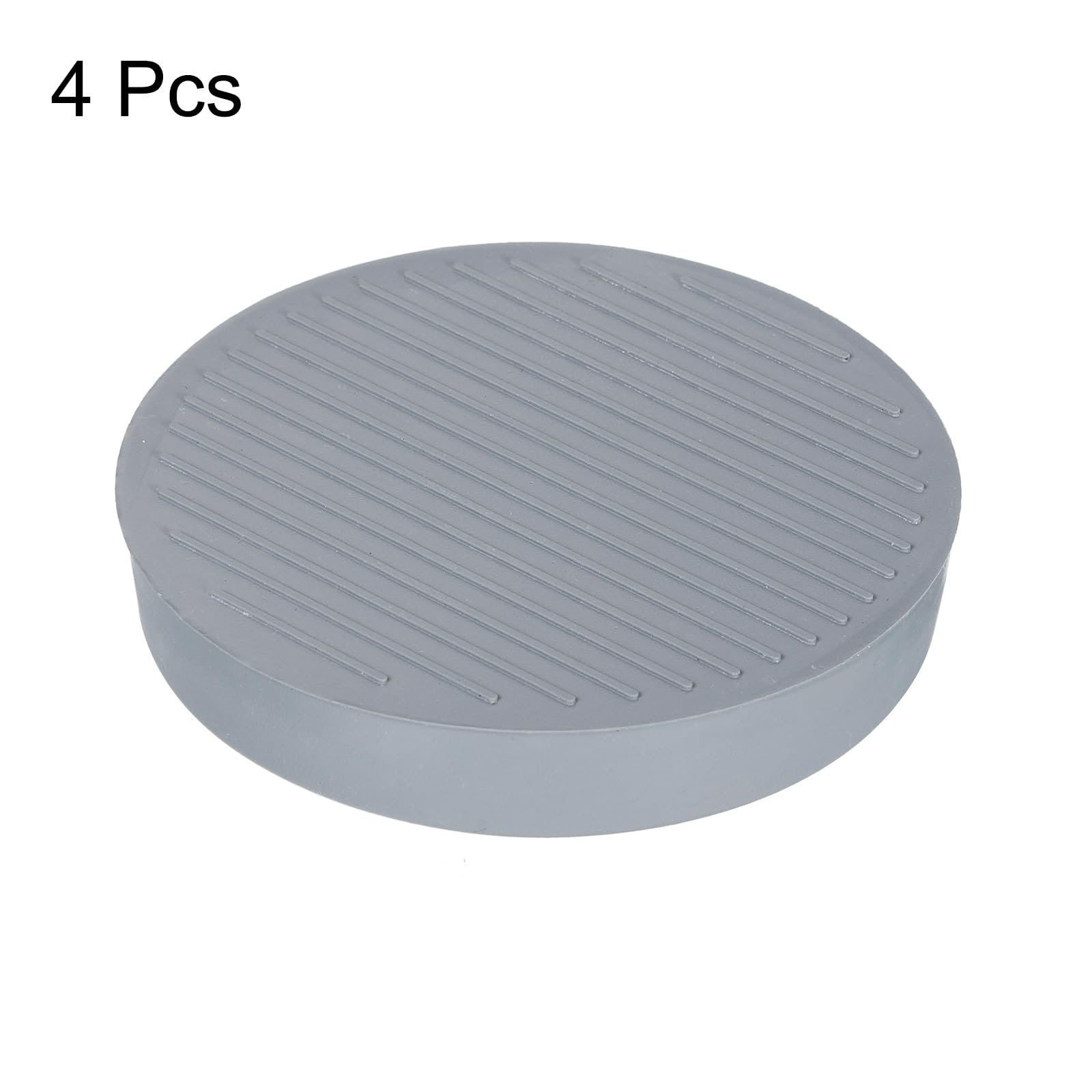 uxcell Chair Leg Floor Protectors, 4Pcs 3", Rubber Round Non-Slip Furniture Pads - Image 3