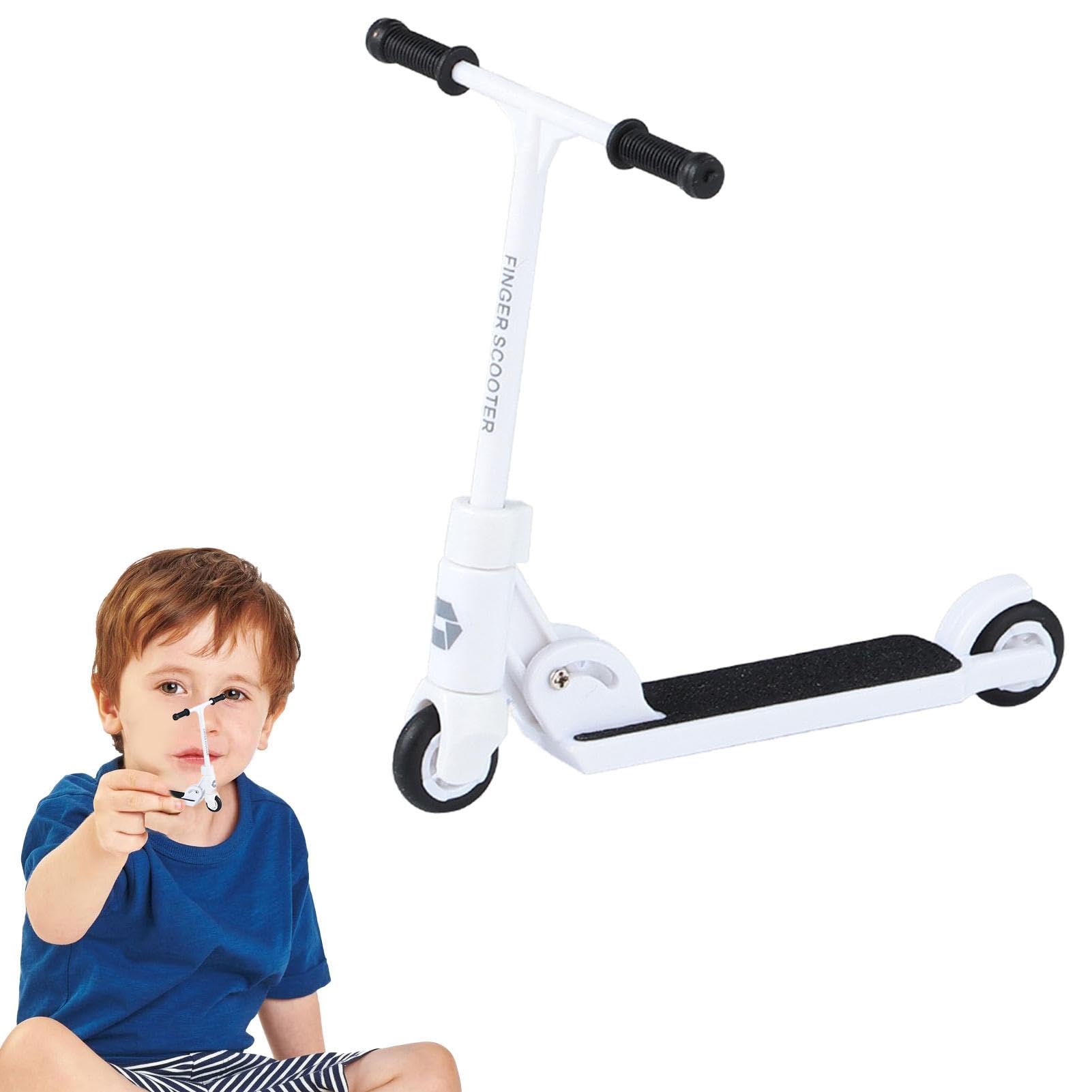 Set De 4 Mini Patinetas Y Scooters De Dedo Metálicos, Para Niños Y Creatividad