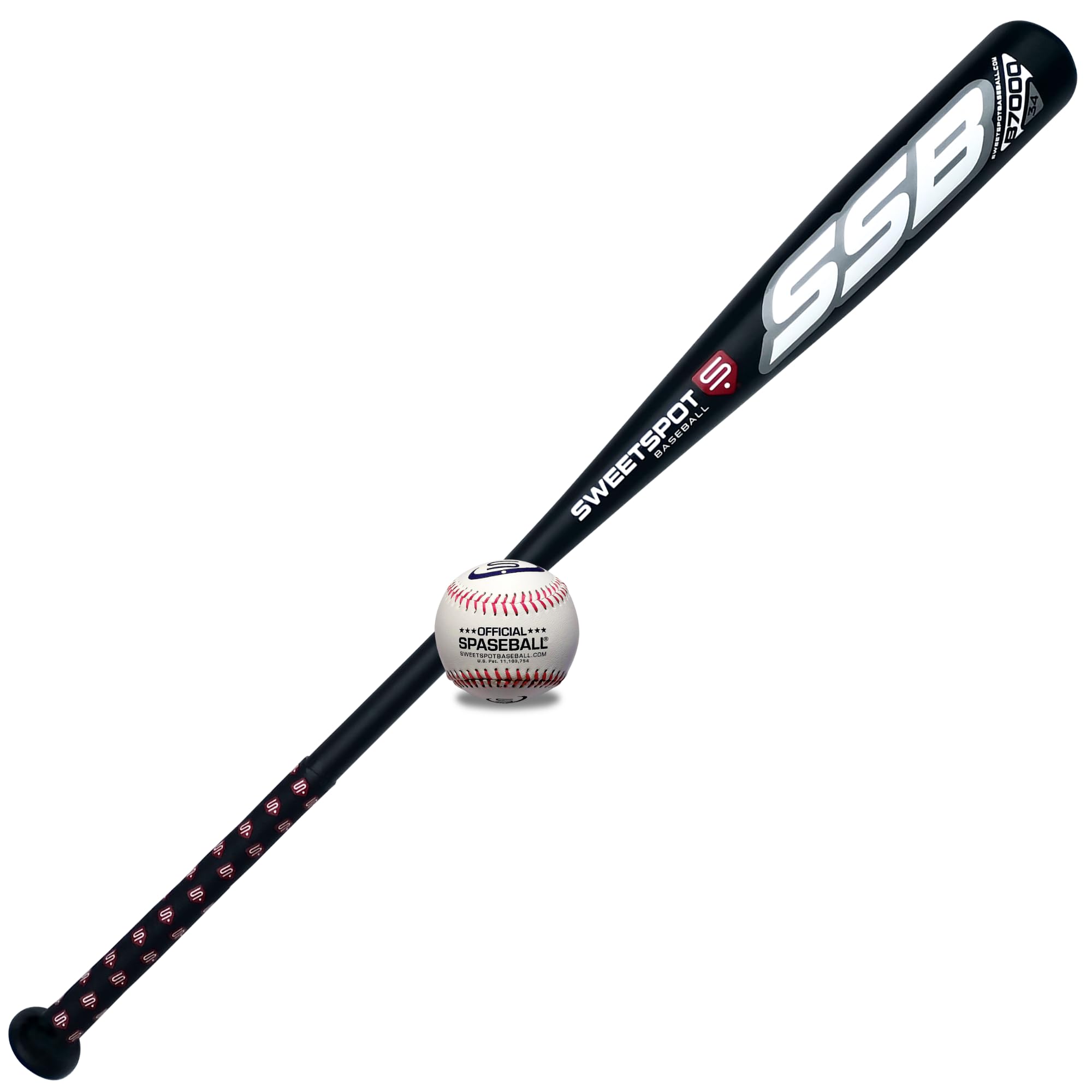 SweetSpot Baseball Bat Senior 34" Spaseball Practice Combo Domingo Ayala Series