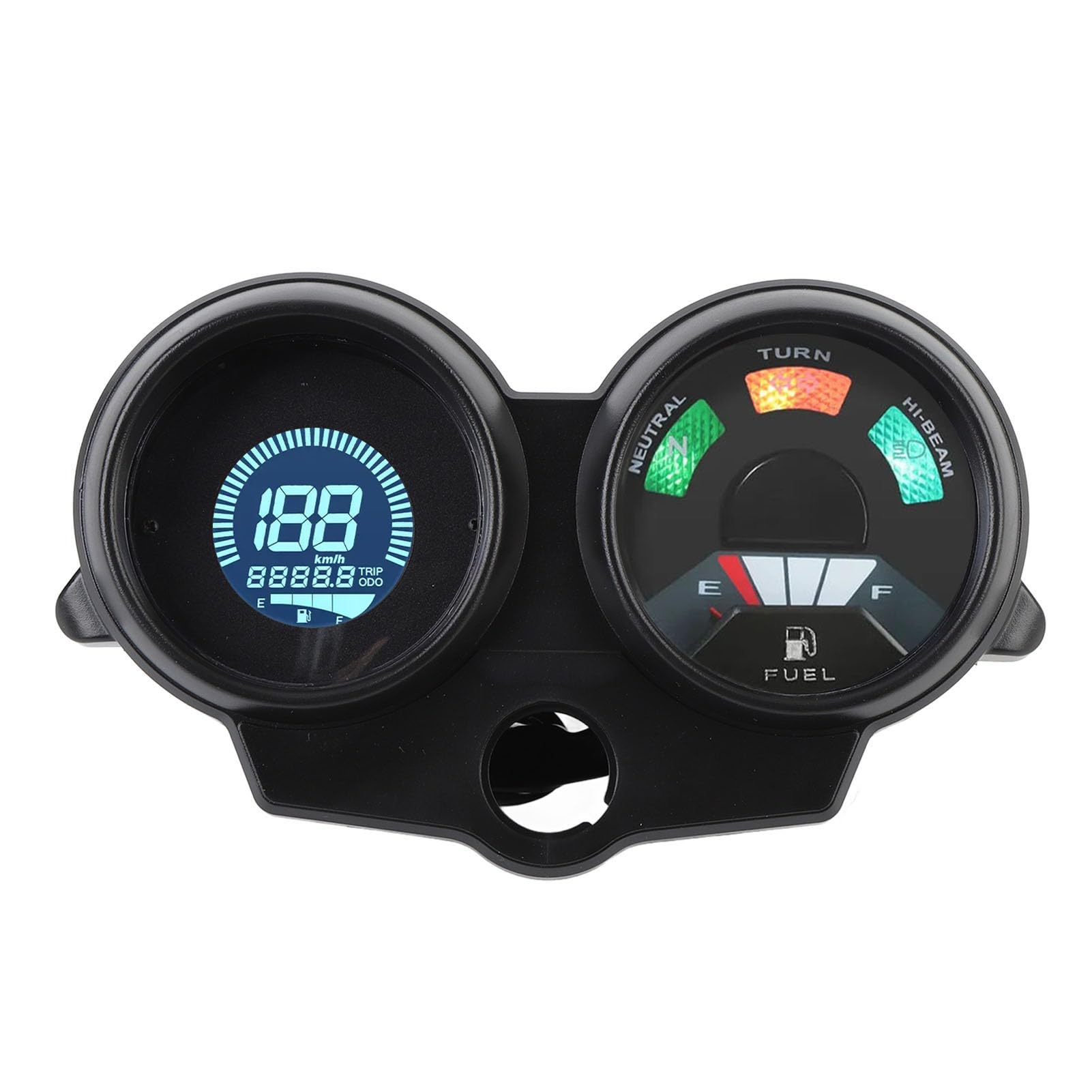Velocímetro Digital LCD Multifuncional para Motocicleta, Odómetro, Indicador de Nivel de, Material Metálico ABS, 7 Colores, 12 V para CG125 2000-2008, Brasil TITAN 150, Fan150 2010 2012